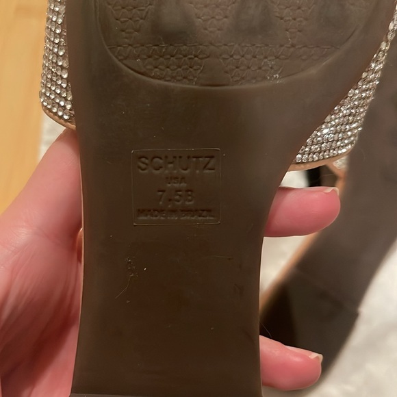 Schutz Rhinestone Mule - Picture 3 of 7